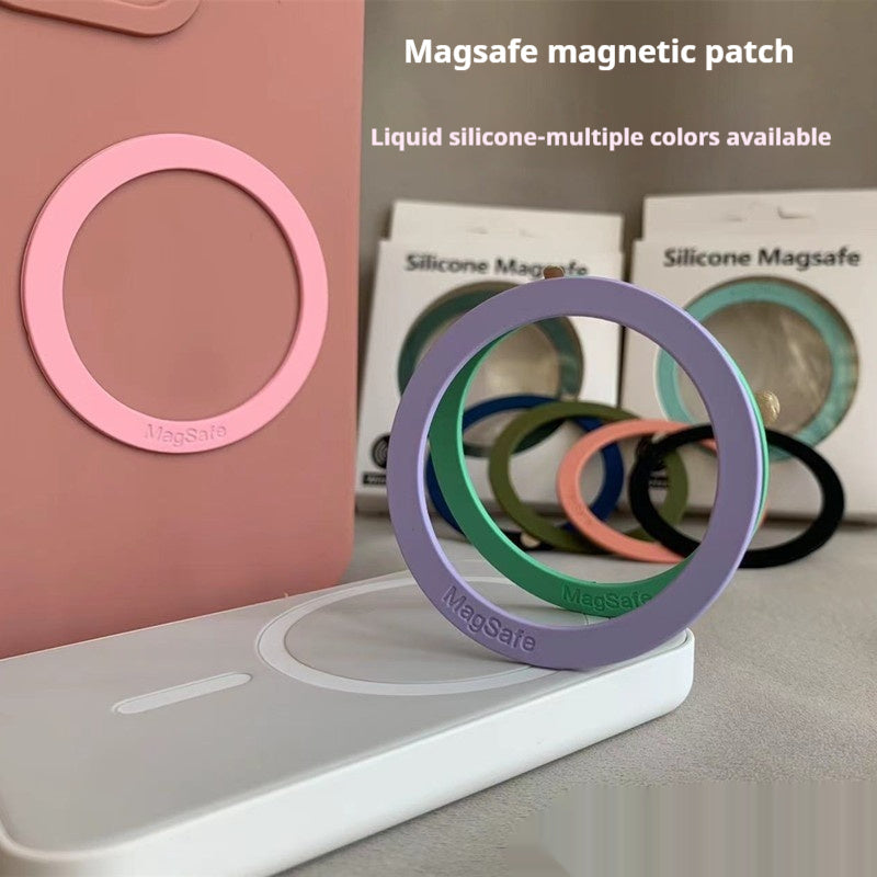 Liquid Silicone Mobile Phone Wireless Charging Auxiliary Circle Lead Magnetic Paste