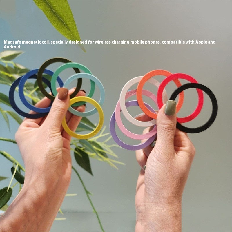 Liquid Silicone Mobile Phone Wireless Charging Auxiliary Circle Lead Magnetic Paste